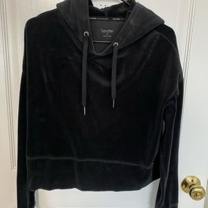 Calvin Klein black velvet sweater